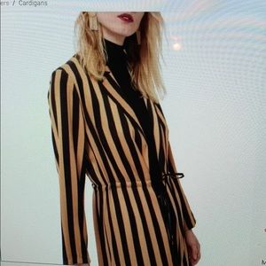 Top Shop Striped Duster - Size  6